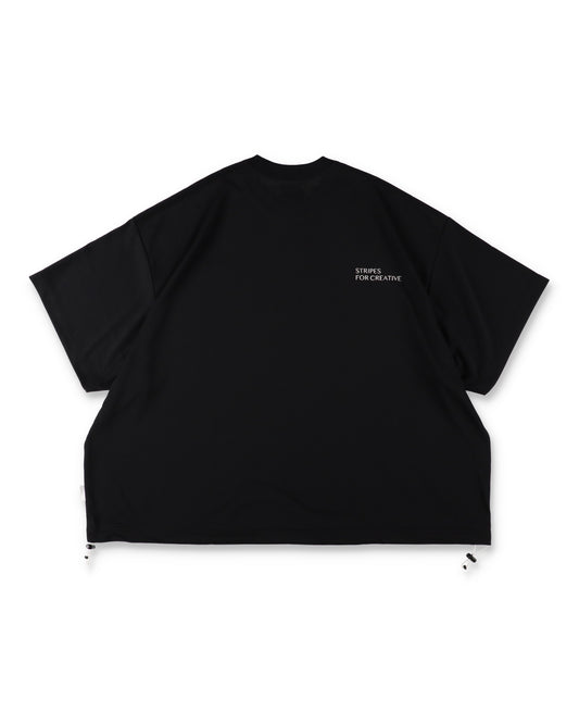 SEE SEE x S.F.C Super Big SS Tech Tee W Drawstrings 【Black / White】