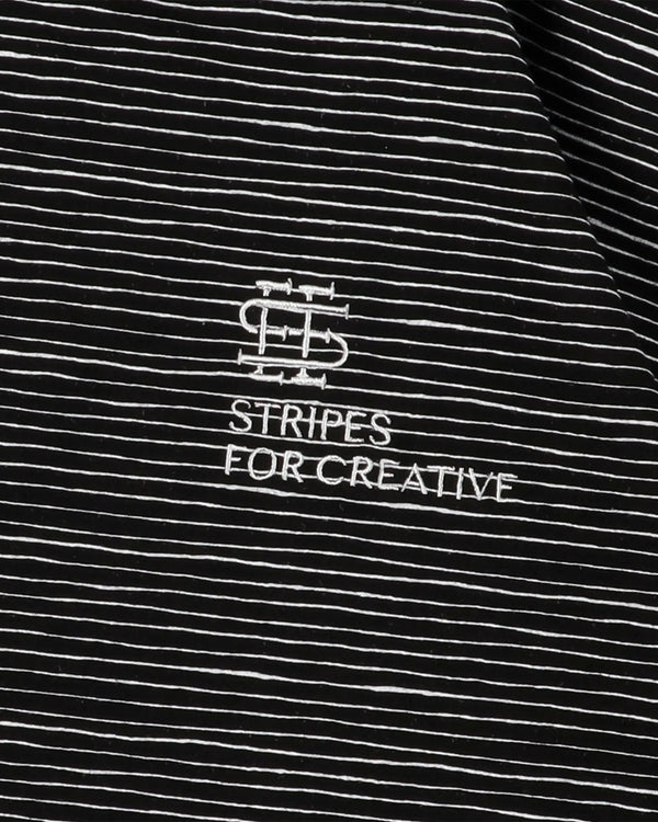 SEE SEE x S.F.C Super Big Border Short Sleeve Tee [Black]