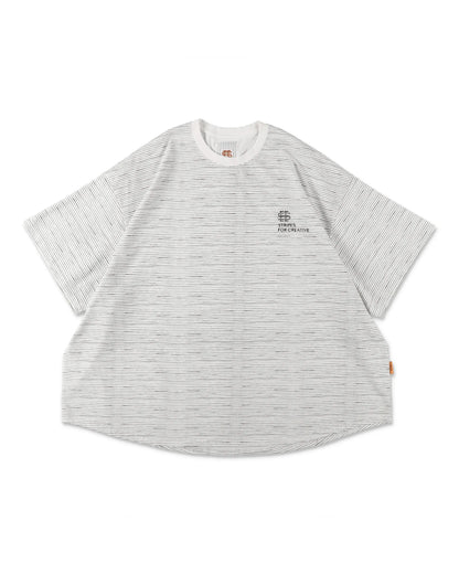 SEE SEE x S.F.C Super Big Border SS Tee【White】