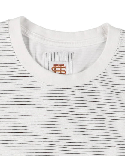 SEE SEE x S.F.C Super Big Border SS Tee【White】