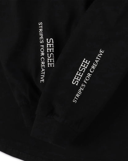 SEE SEE x S.F.C Super Big Round LS Tee [Black]