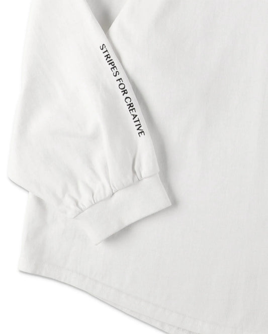 SEE SEE x S.F.C Super Big Round LS Tee【White】