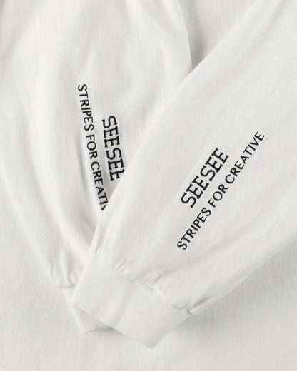 SEE SEE x S.F.C Super Big Round LS Tee [White]