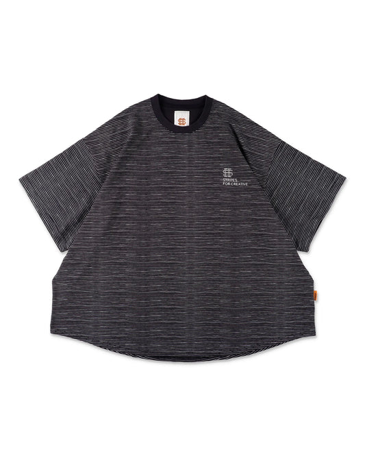 SEE SEE x S.F.C Super Big Border SS Tee【Navy】