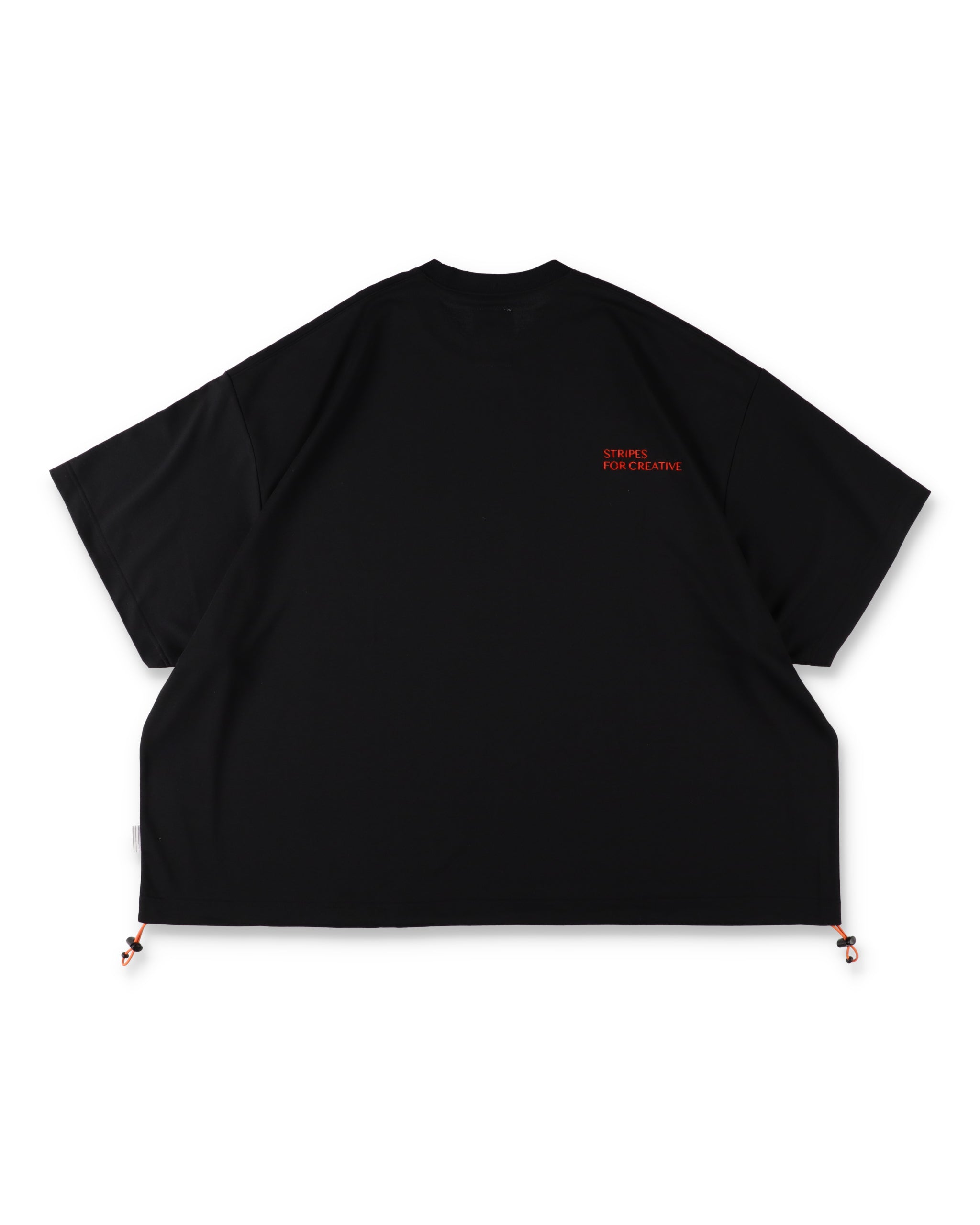 SEE SEE x S.F.C Super Big SS Tech Tee W Drawstrings 【Black / Orange】