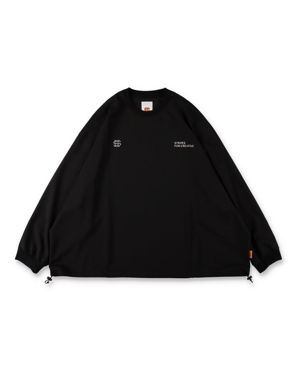 SEE SEE x S.F.C LS S/W Crew W Drawstrings 【Black】