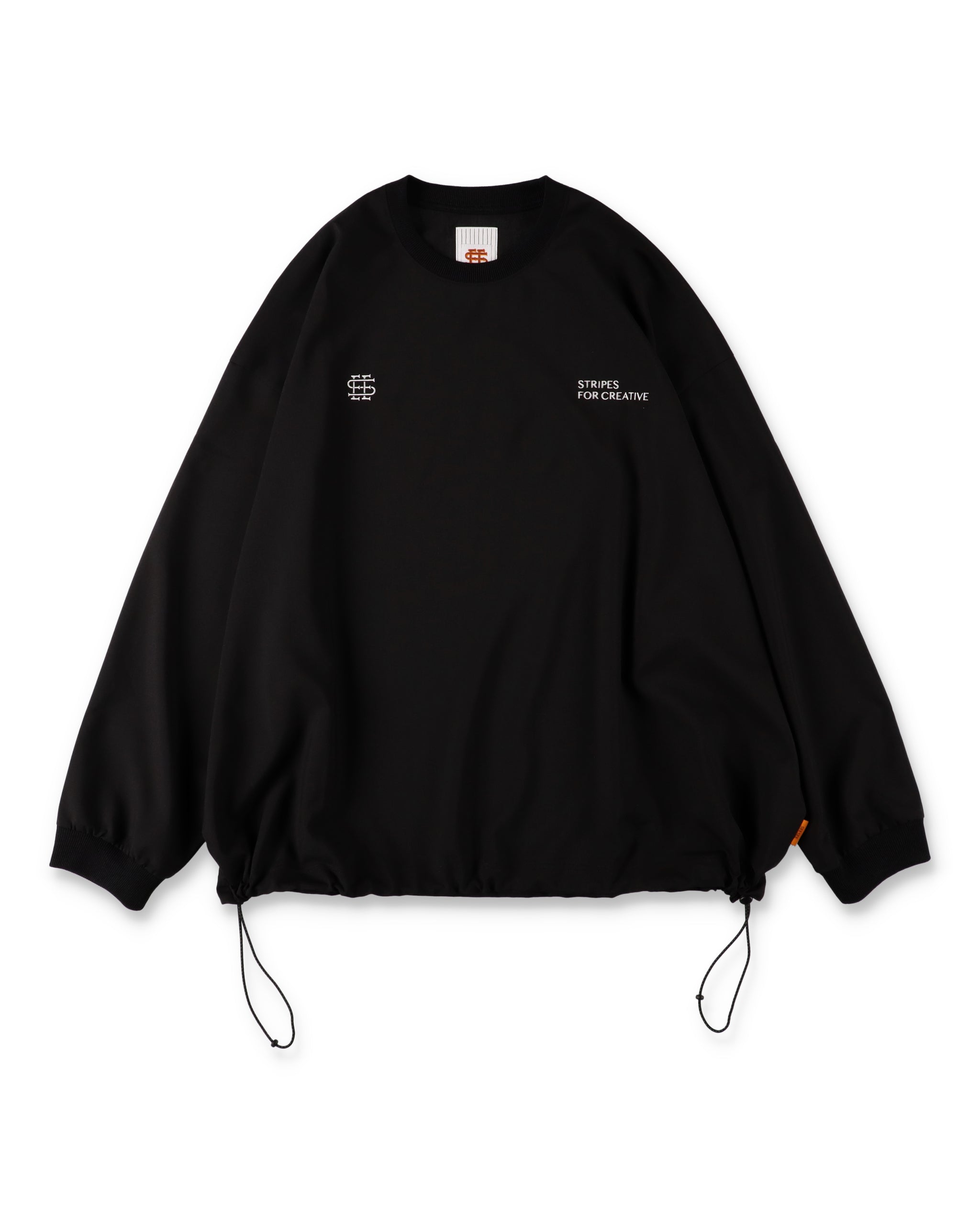 SEE SEE x S.F.C LS S/W Crew W Drawstrings 【Black】