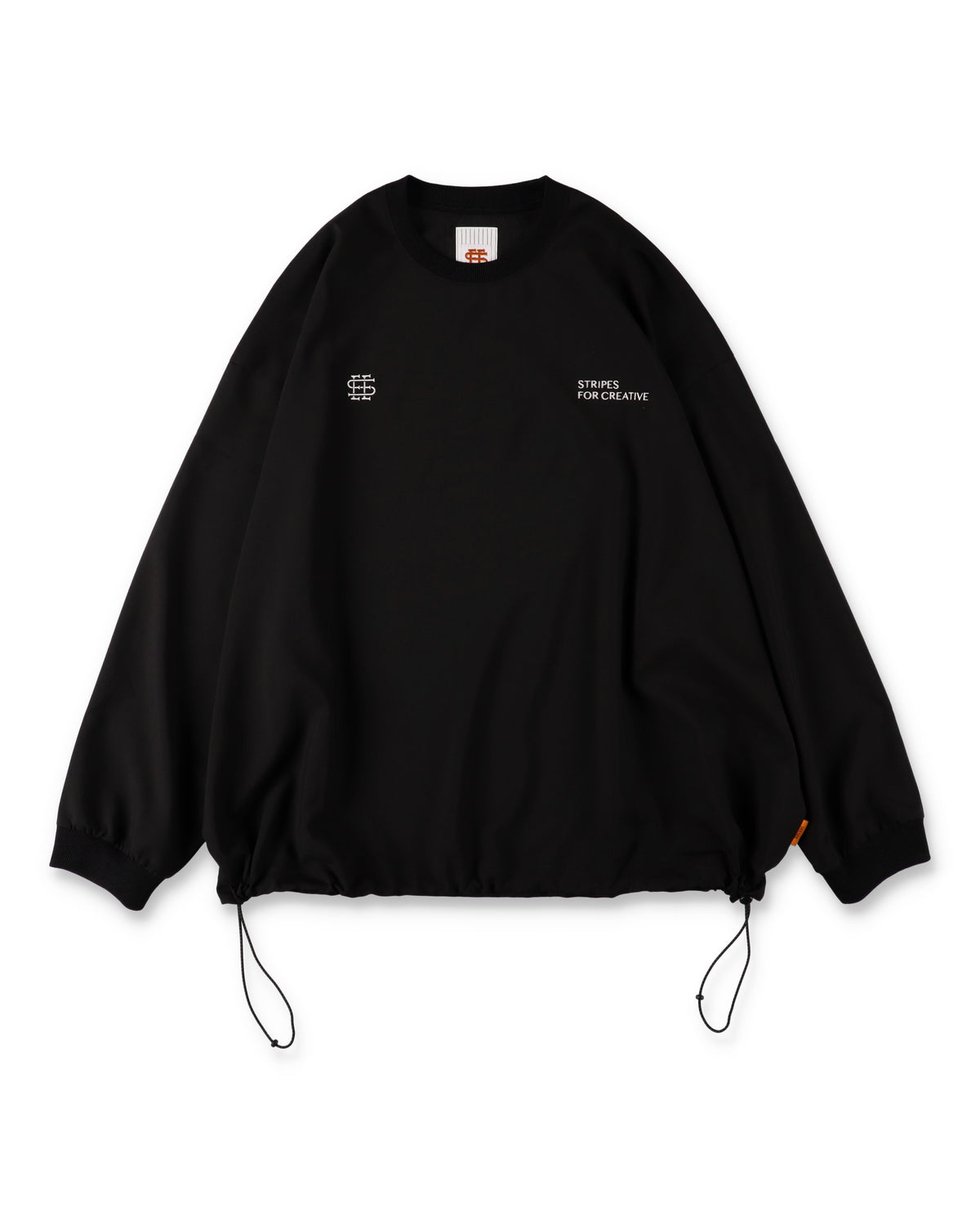 SEE SEE x S.F.C LS S/W Crew W Drawstrings 【Black】