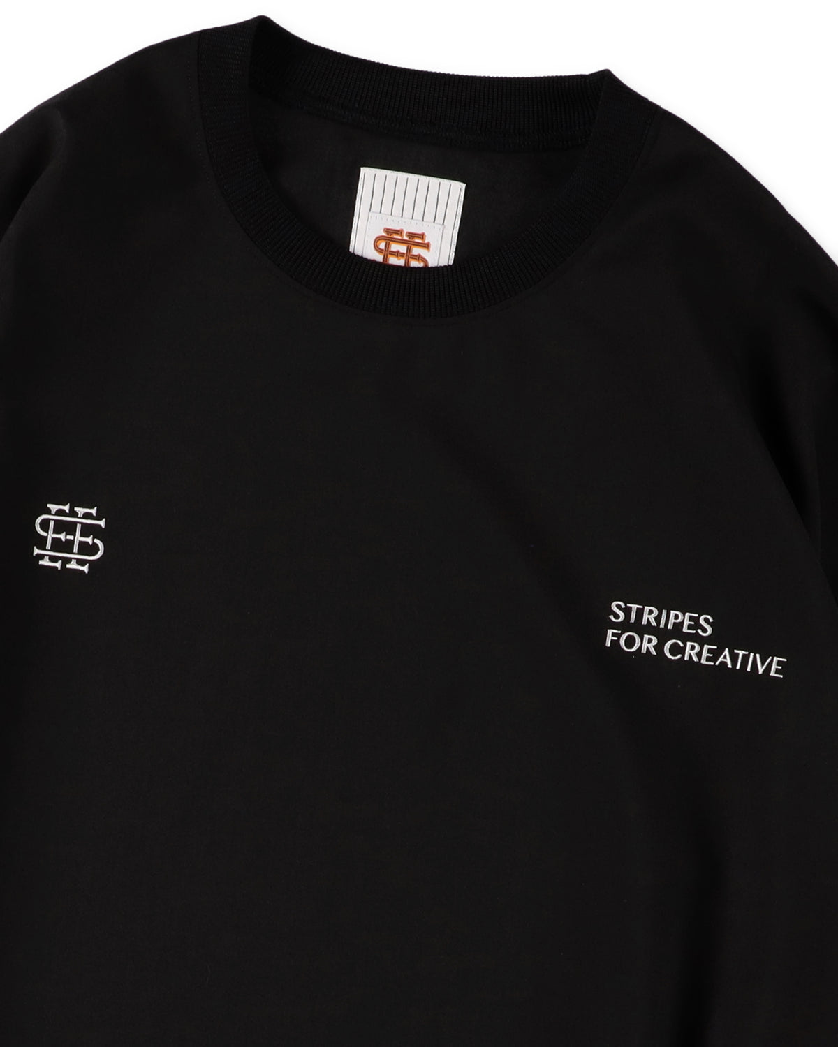 SEE SEE x S.F.C LS S/W Crew W Drawstrings 【Black】
