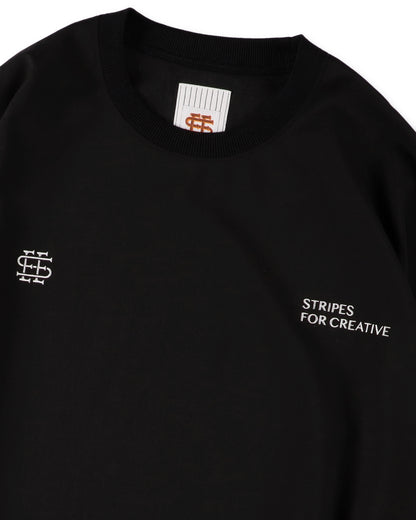 SEE SEE x S.F.C LS S/W Crew W Drawstrings 【Black】