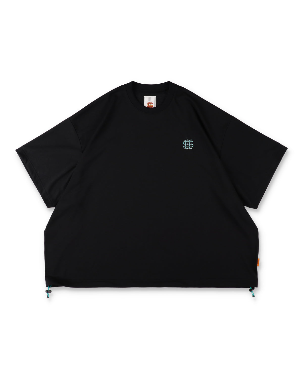 SEE SEE x S.F.C Super Big SS Tech Tee W Drawstrings 【Black / T Blue】