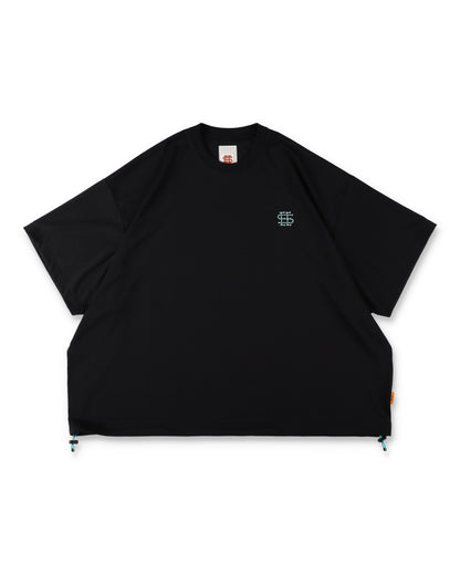SEE SEE x S.F.C Super Big SS Tech Tee W Drawstrings 【Black / T Blue】