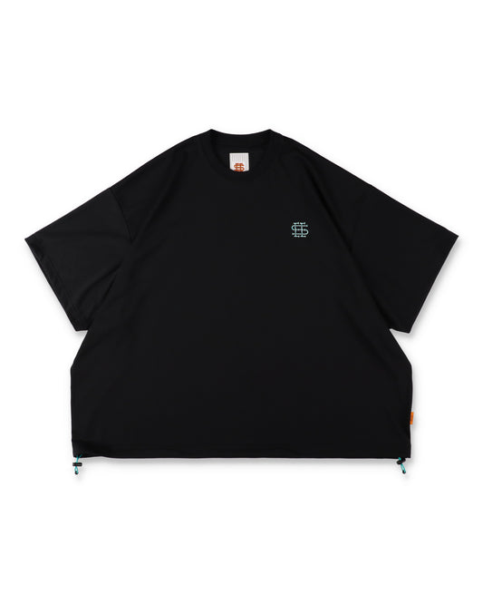 SEE SEE x S.F.C Super Big SS Tech Tee W Drawstrings 【Black / T Blue】