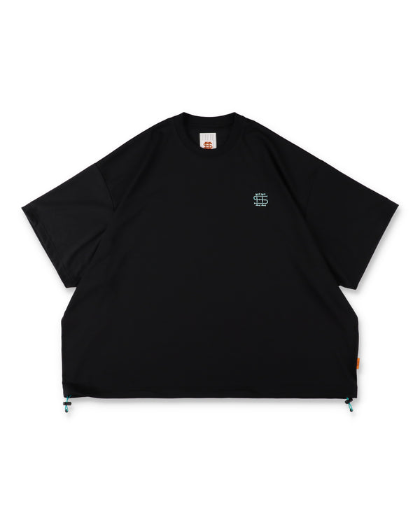 SEE SEE x S.F.C Super Big SS Tech Tee W Drawstrings 【Black / T Blue】