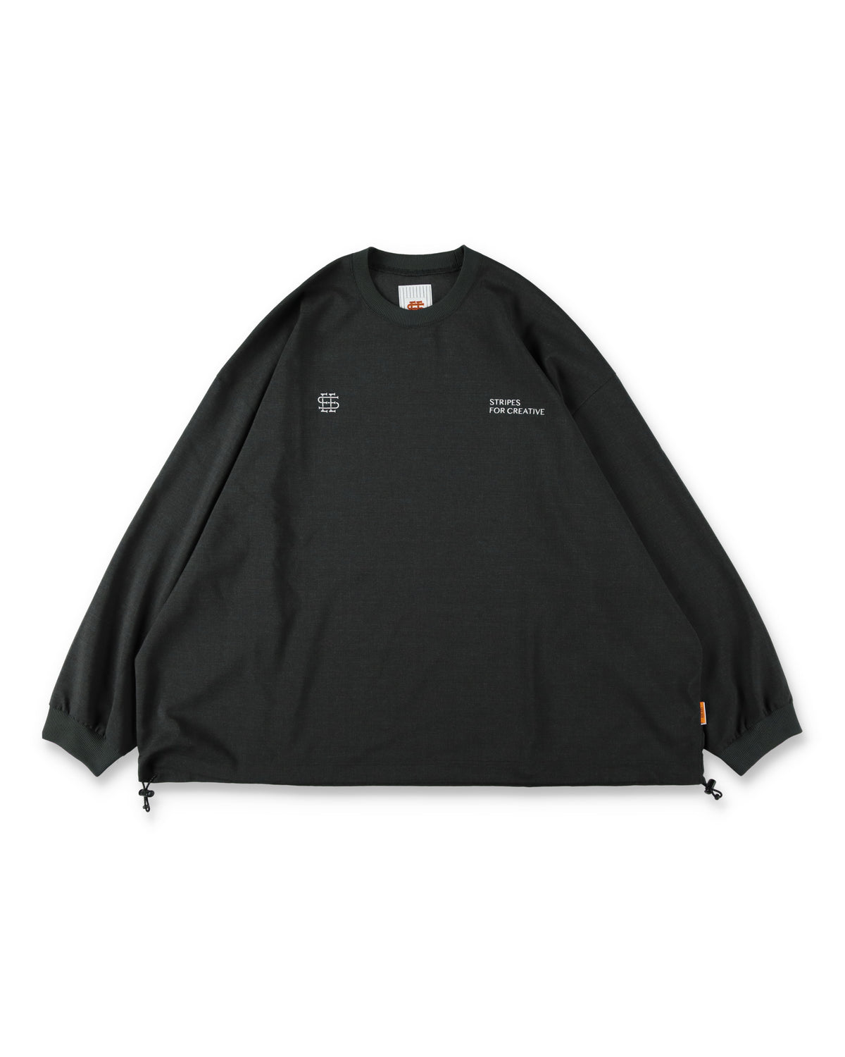 SEE SEE x S.F.C LS S/W Crew W Drawstrings 【Charcoal】