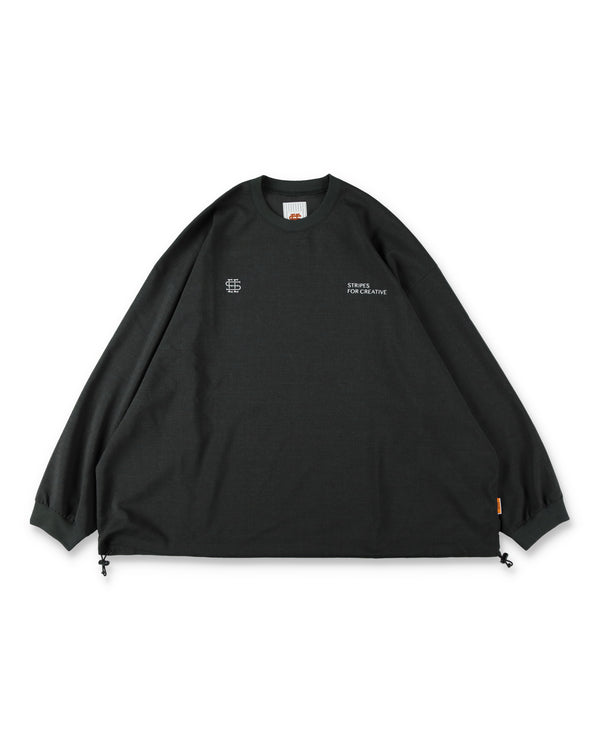 SEE SEE x S.F.C LS S/W Crew W Drawstrings 【Charcoal】
