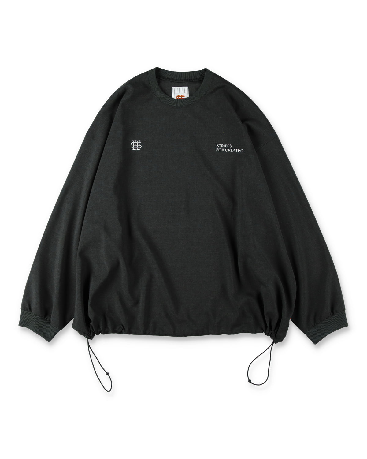 SEE SEE x S.F.C LS S/W Crew W Drawstrings 【Charcoal】