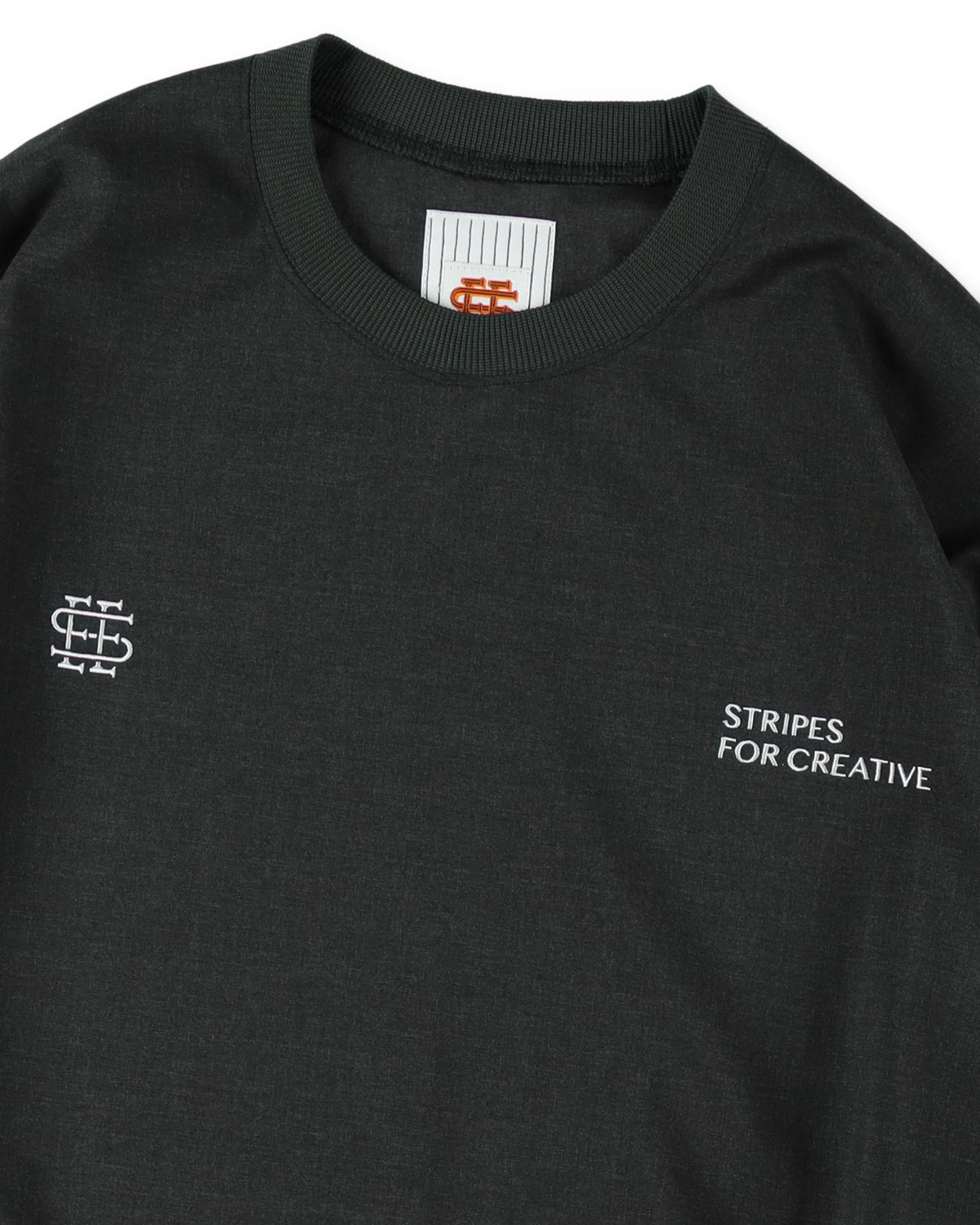 SEE SEE x S.F.C LS S/W Crew W Drawstrings 【Charcoal】