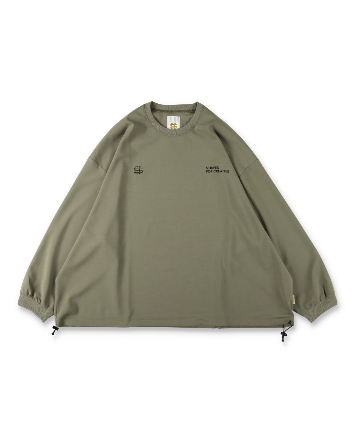 SEE SEE x S.F.C LS S/W Crew W Drawstrings 【Beige】