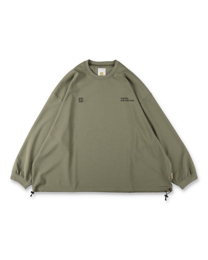 SEE SEE x S.F.C LS S/W Crew W Drawstrings 【Beige】