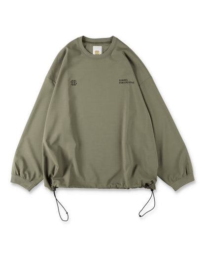 SEE SEE x S.F.C LS S/W Crew W Drawstrings 【Beige】