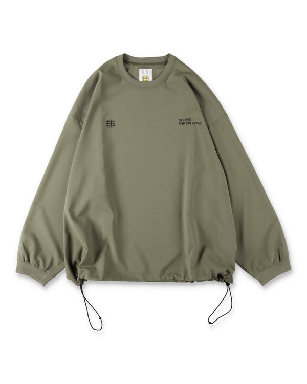 SEE SEE x S.F.C LS S/W Crew W Drawstrings 【Beige】