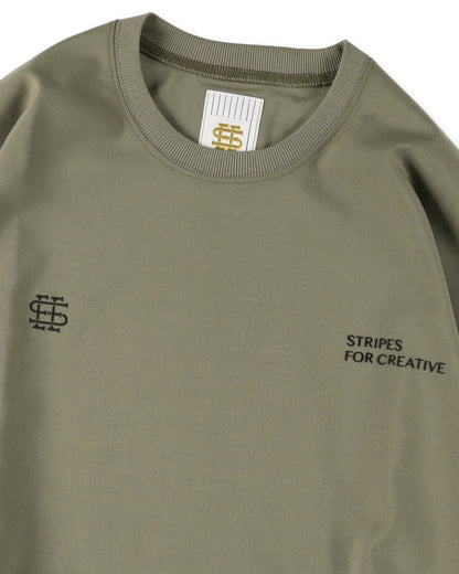 SEE SEE x S.F.C LS S/W Crew W Drawstrings 【Beige】