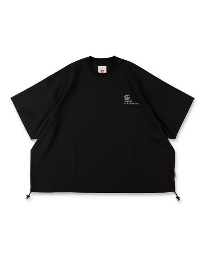 SEE SEE x S.F.C SS S/W Crew W Drawstrings 【Black】