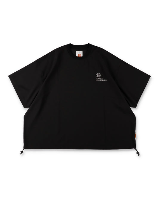 SEE SEE x S.F.C SS S/W Crew W Drawstrings 【Black】