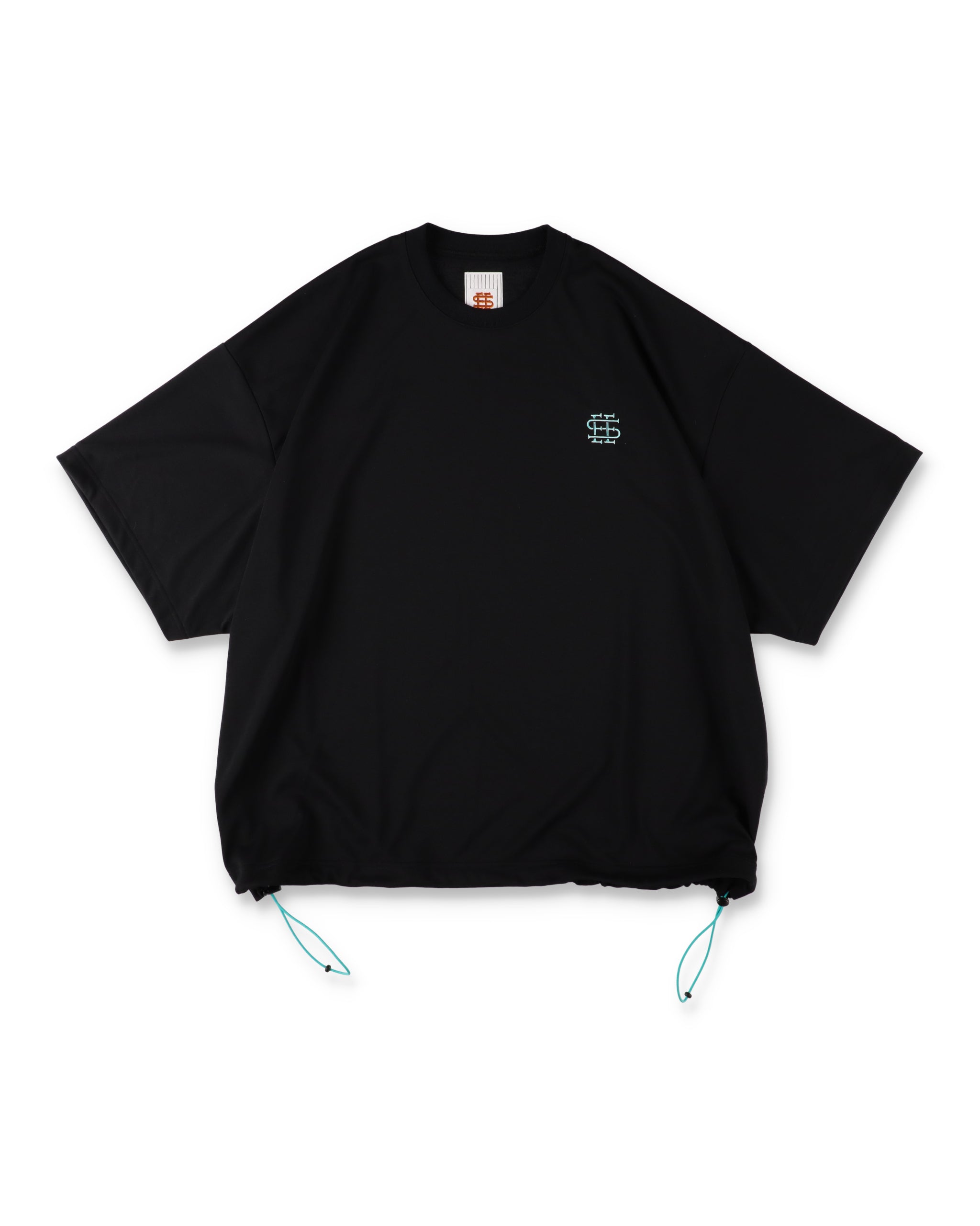 SEESEE カットソー ブラック　XL SEE SEE x S.F.C Super Big SS Tech Tee W Drawstrings 【Black / T Blue】