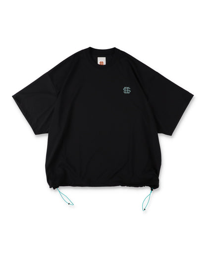 SEE SEE x S.F.C Super Big SS Tech Tee W Drawstrings 【Black / T Blue】