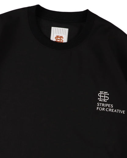 SEE SEE x S.F.C SS S/W Crew W Drawstrings 【Black】