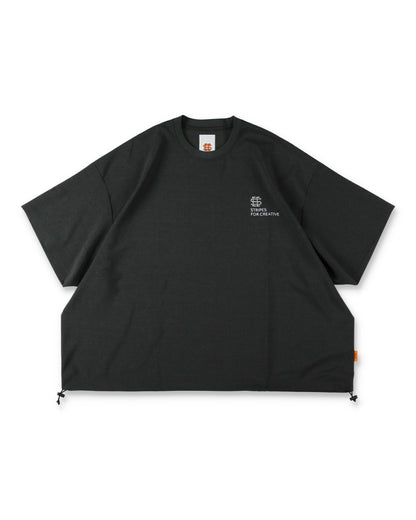 SEE SEE x S.F.C SS S/W Crew W Drawstrings 【Charcoal】