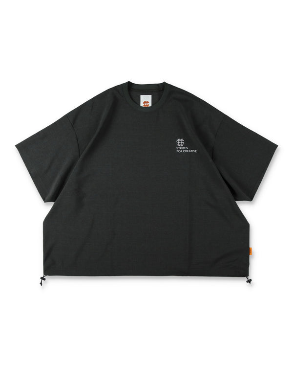 SEE SEE x S.F.C SS S/W Crew W Drawstrings 【Charcoal】