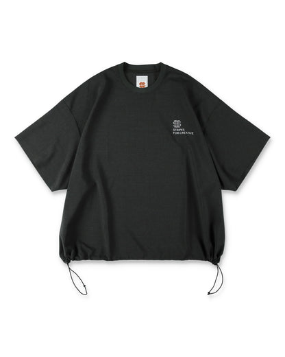 SEE SEE x S.F.C SS S/W Crew W Drawstrings 【Charcoal】