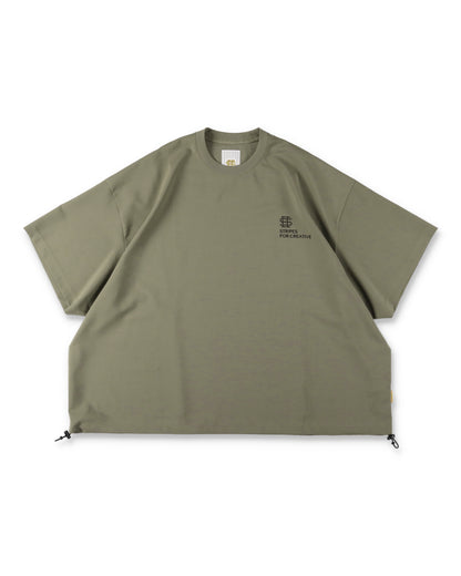 SEE SEE x S.F.C SS S/W Crew W Drawstrings 【Beige】