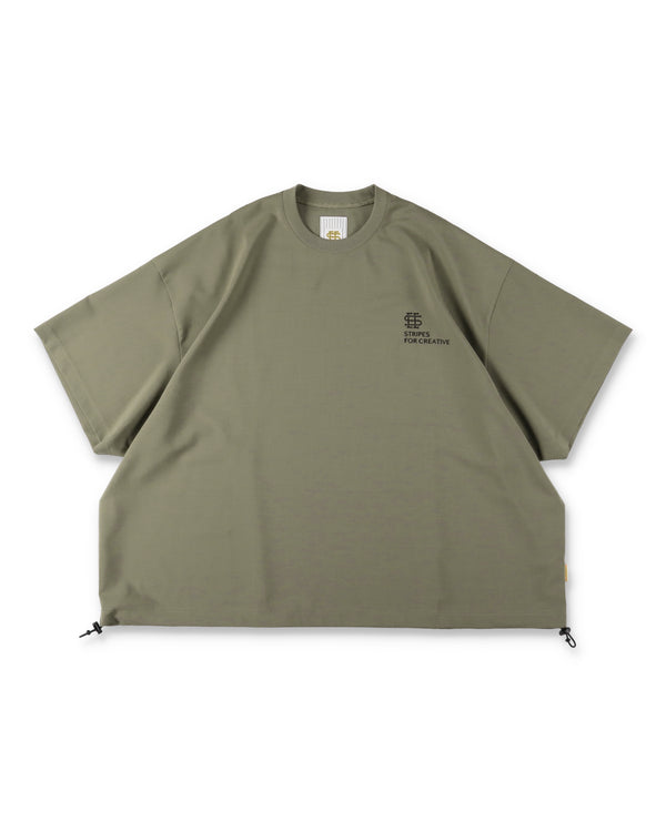 SEE SEE x S.F.C SS S/W Crew W Drawstrings 【Beige】