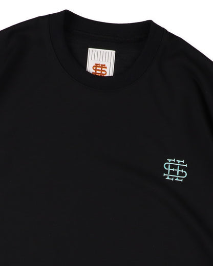 SEE SEE x S.F.C Super Big SS Tech Tee W Drawstrings 【Black / T Blue】