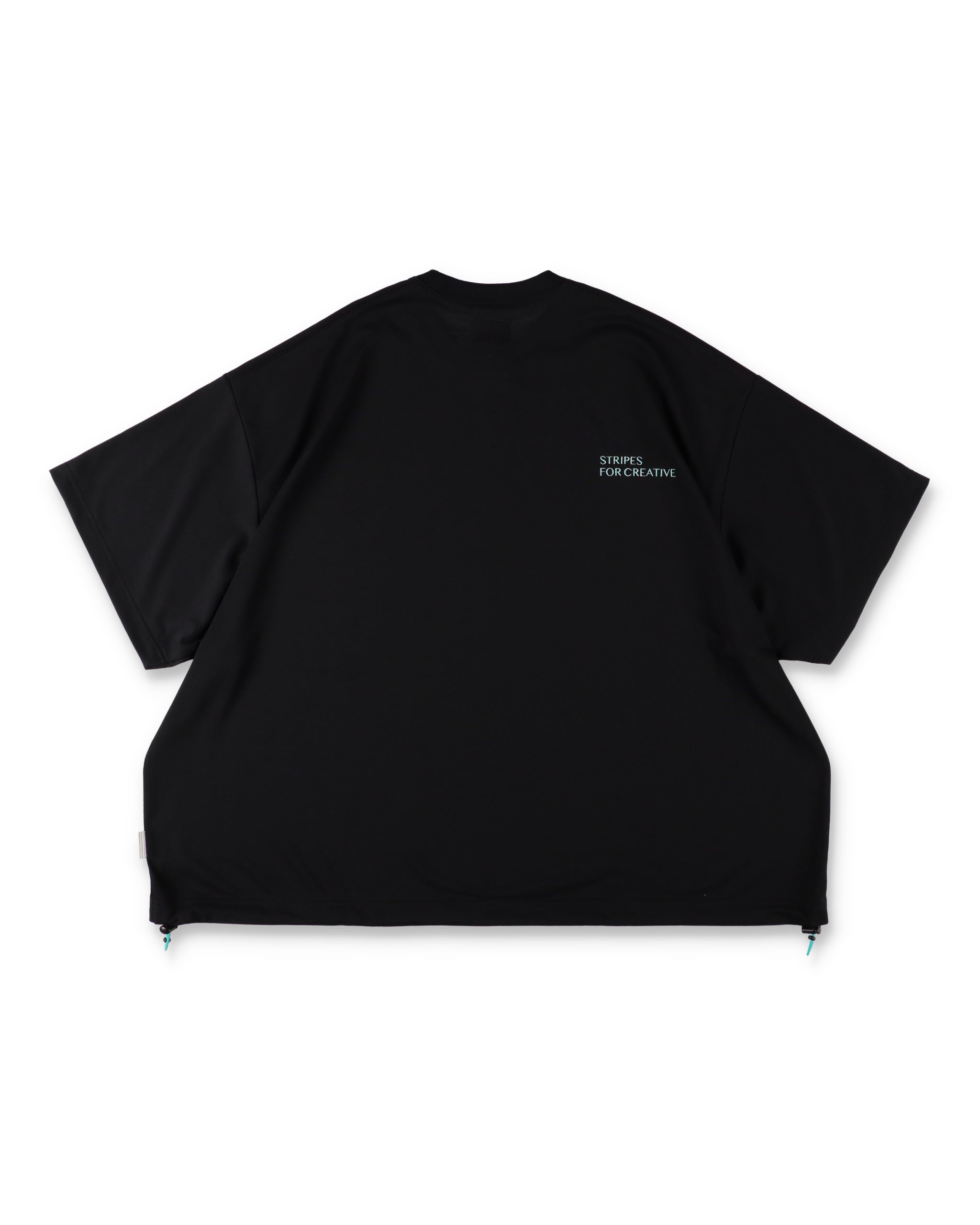 SEE SEE x S.F.C Super Big SS Tech Tee W Drawstrings 【Black / T Blue】