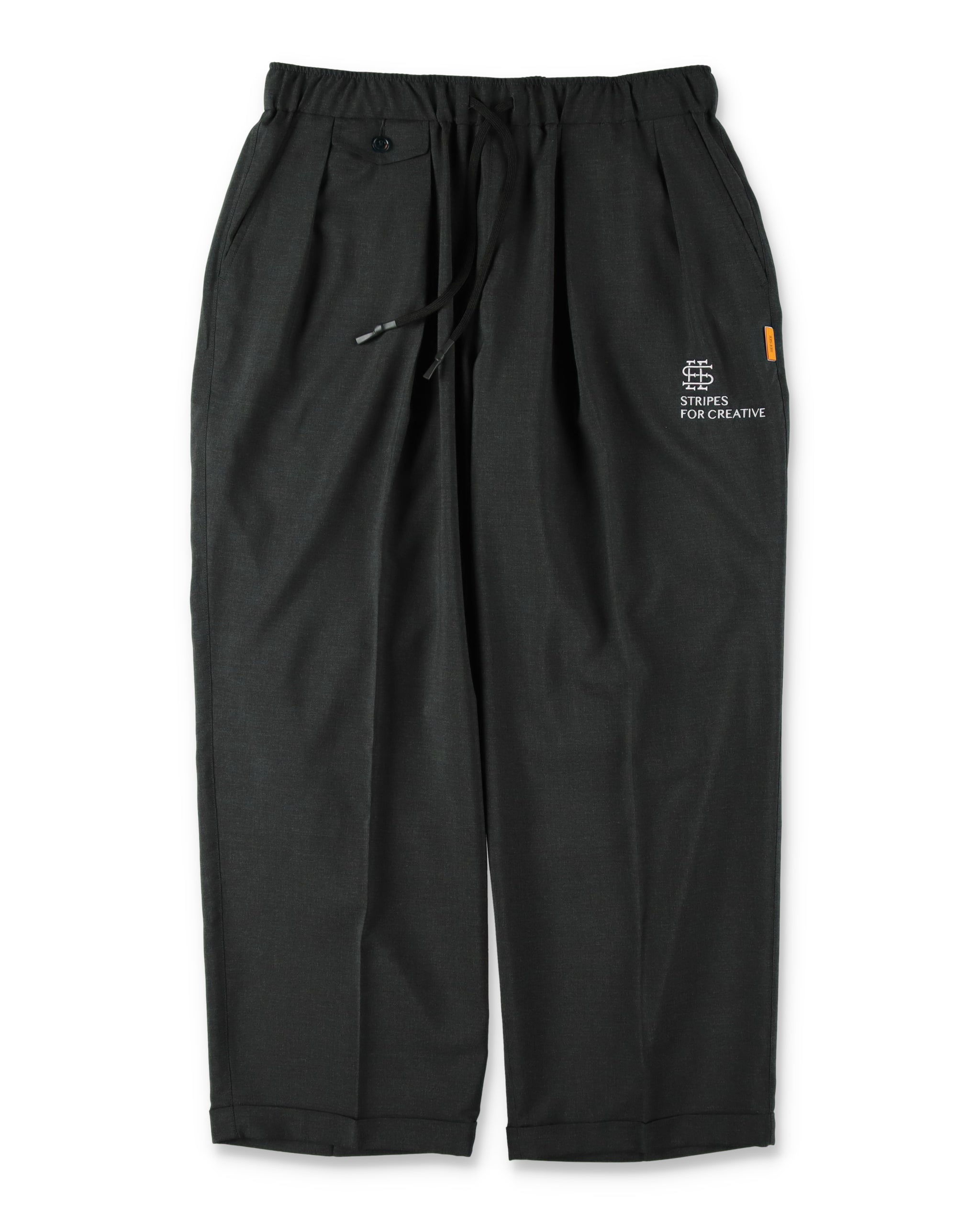SEE SEE x S.F.C S/W Inverted Pleats Pants 【Charcoal】