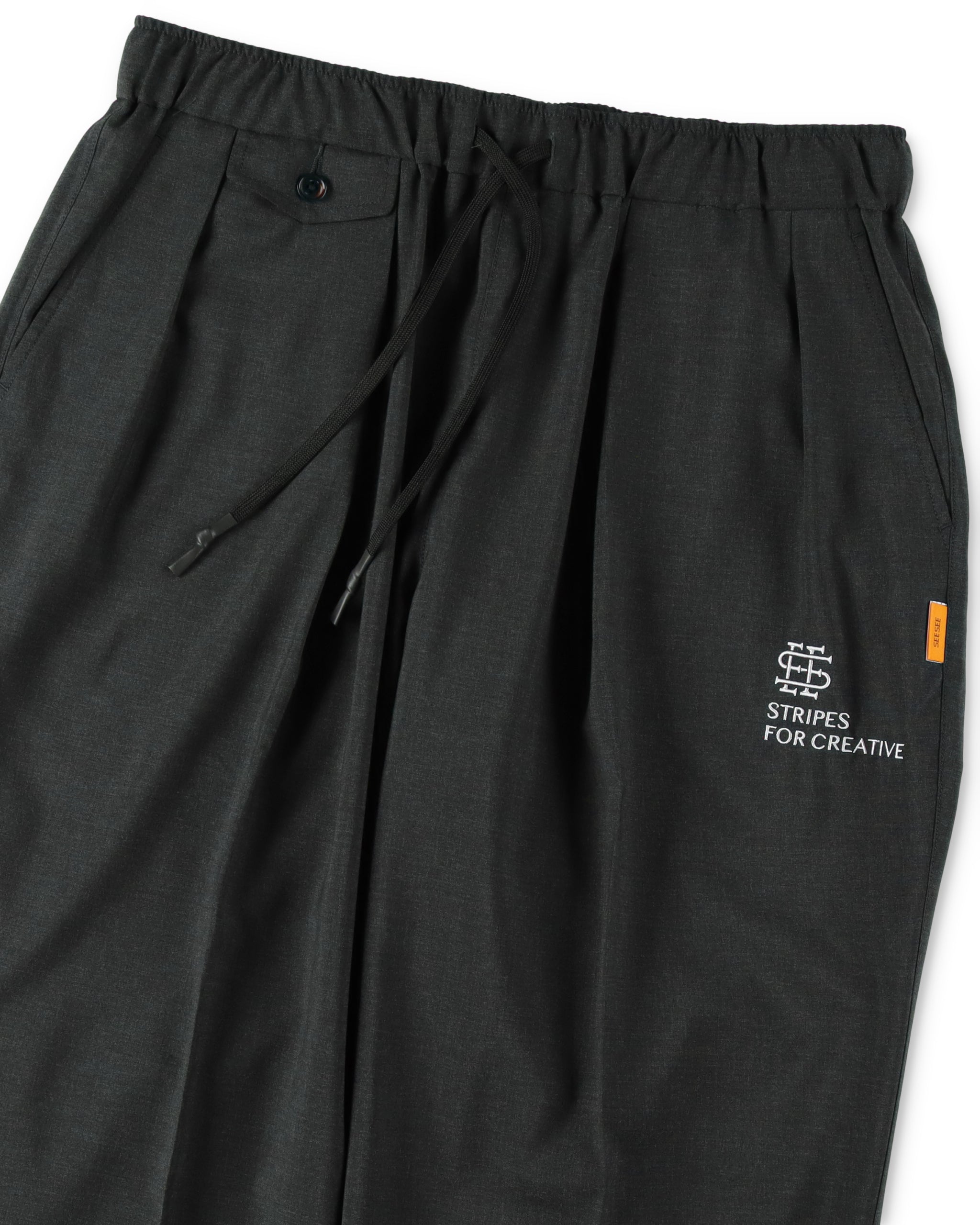 SEE SEE x S.F.C S/W Inverted Pleats Pants 【Charcoal】