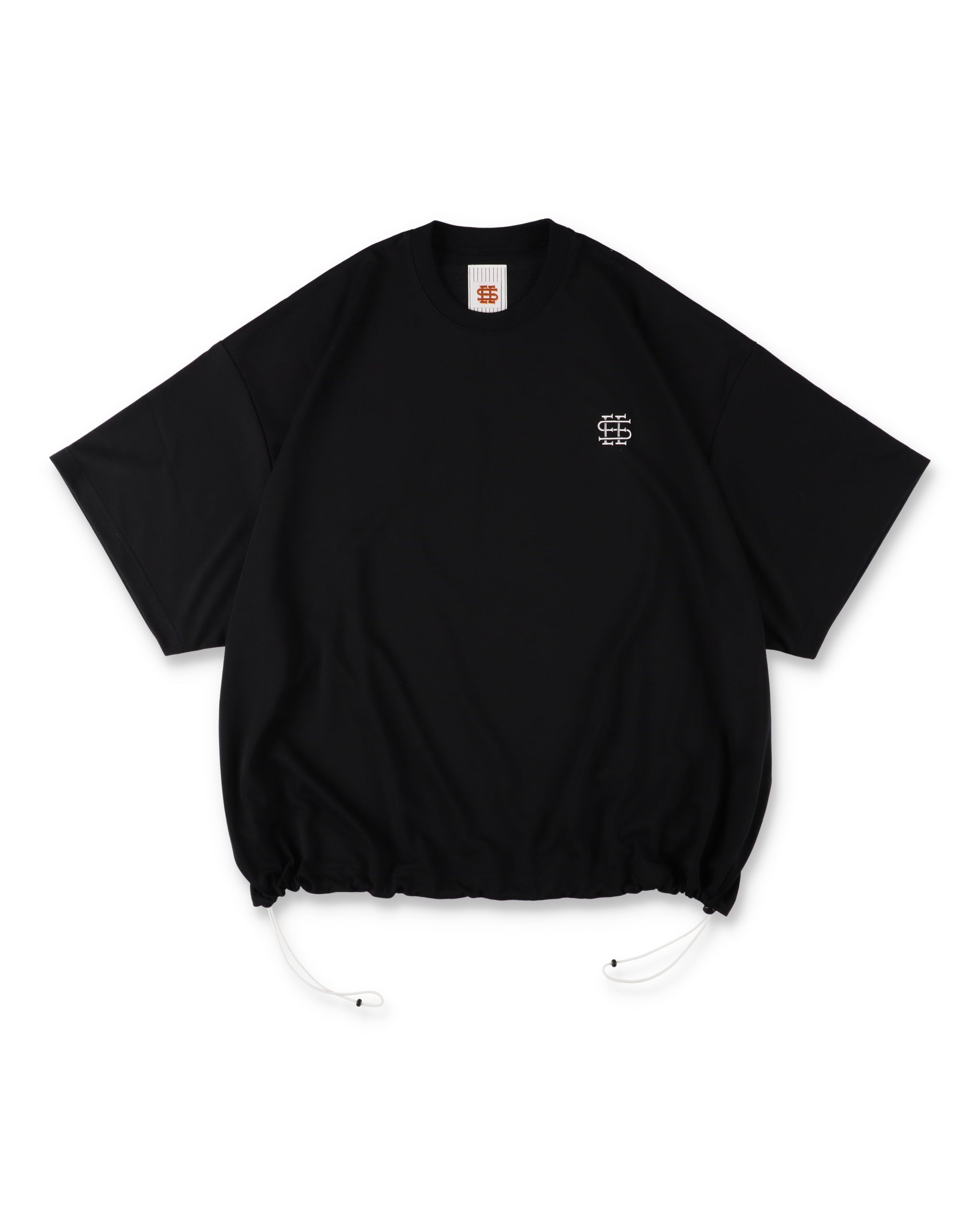 SEE SEE x S.F.C Super Big SS Tech Tee W Drawstrings 【Black / White】