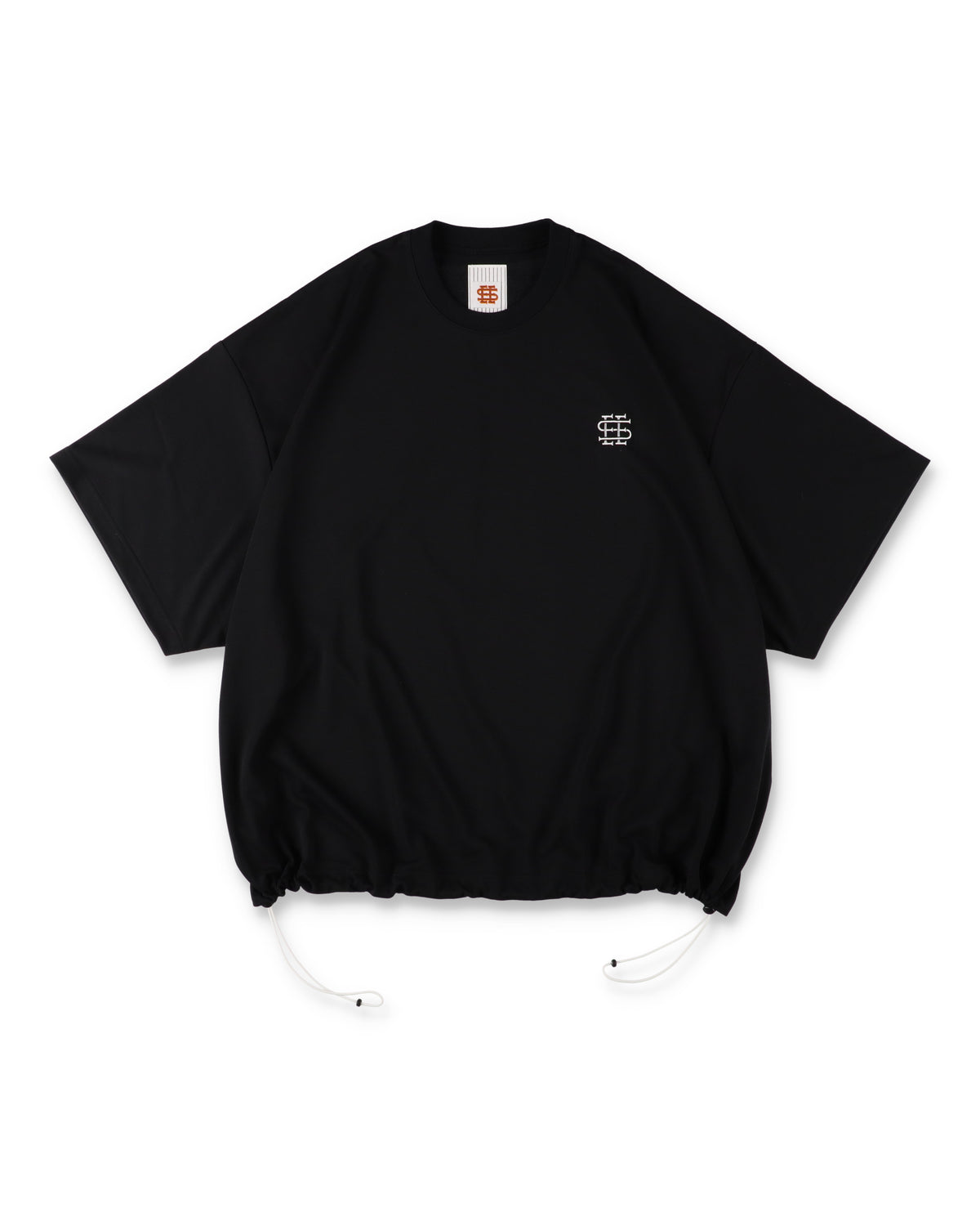 SEE SEE x S.F.C Super Big SS Tech Tee W Drawstrings 【Black / White】