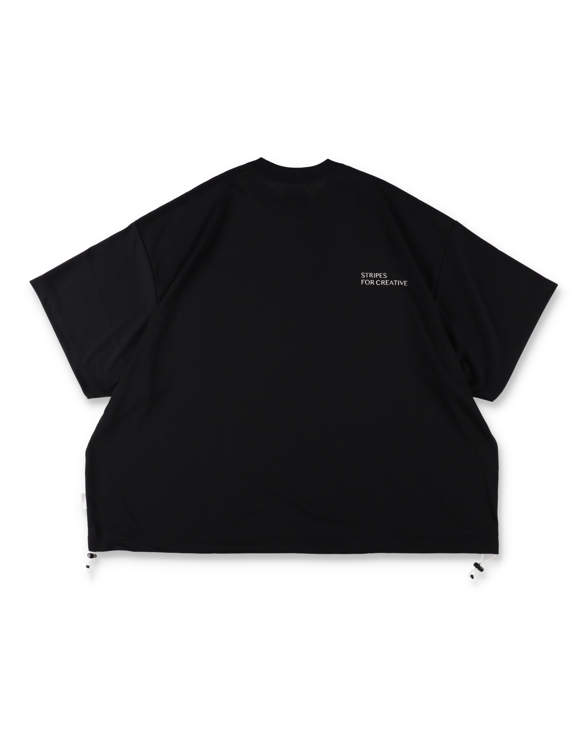 SEE SEE x S.F.C Super Big SS Tech Tee W Drawstrings 【Black / White】