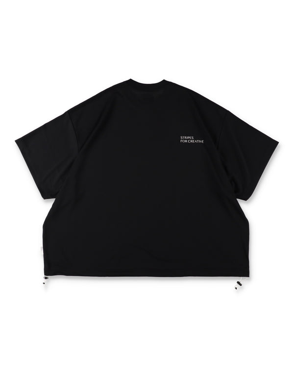 SEE SEE x S.F.C Super Big SS Tech Tee W Drawstrings 【Black / White】