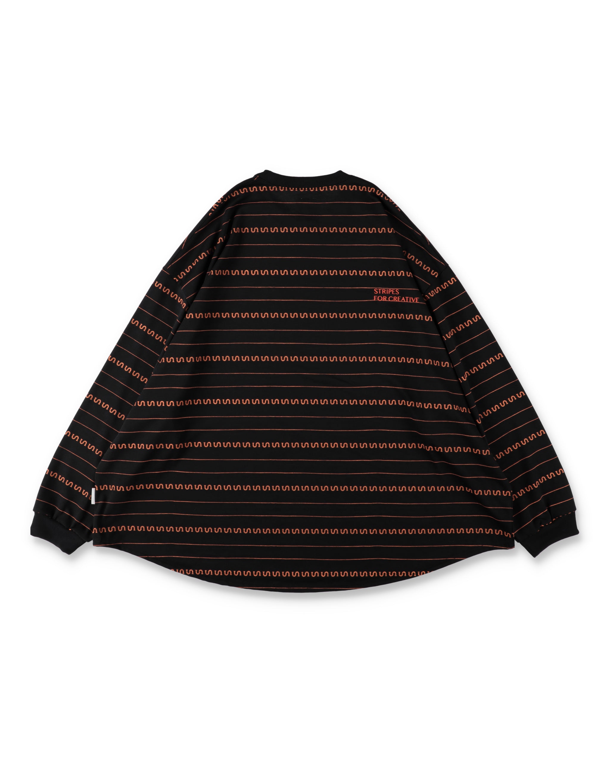 SEE SEE x S.F.C Super Big LS S Border Tech Tee 【Black / Orange】