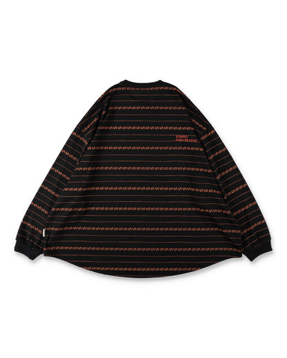 SEE SEE x S.F.C Super Big LS S Border Tech Tee 【Black / Orange】