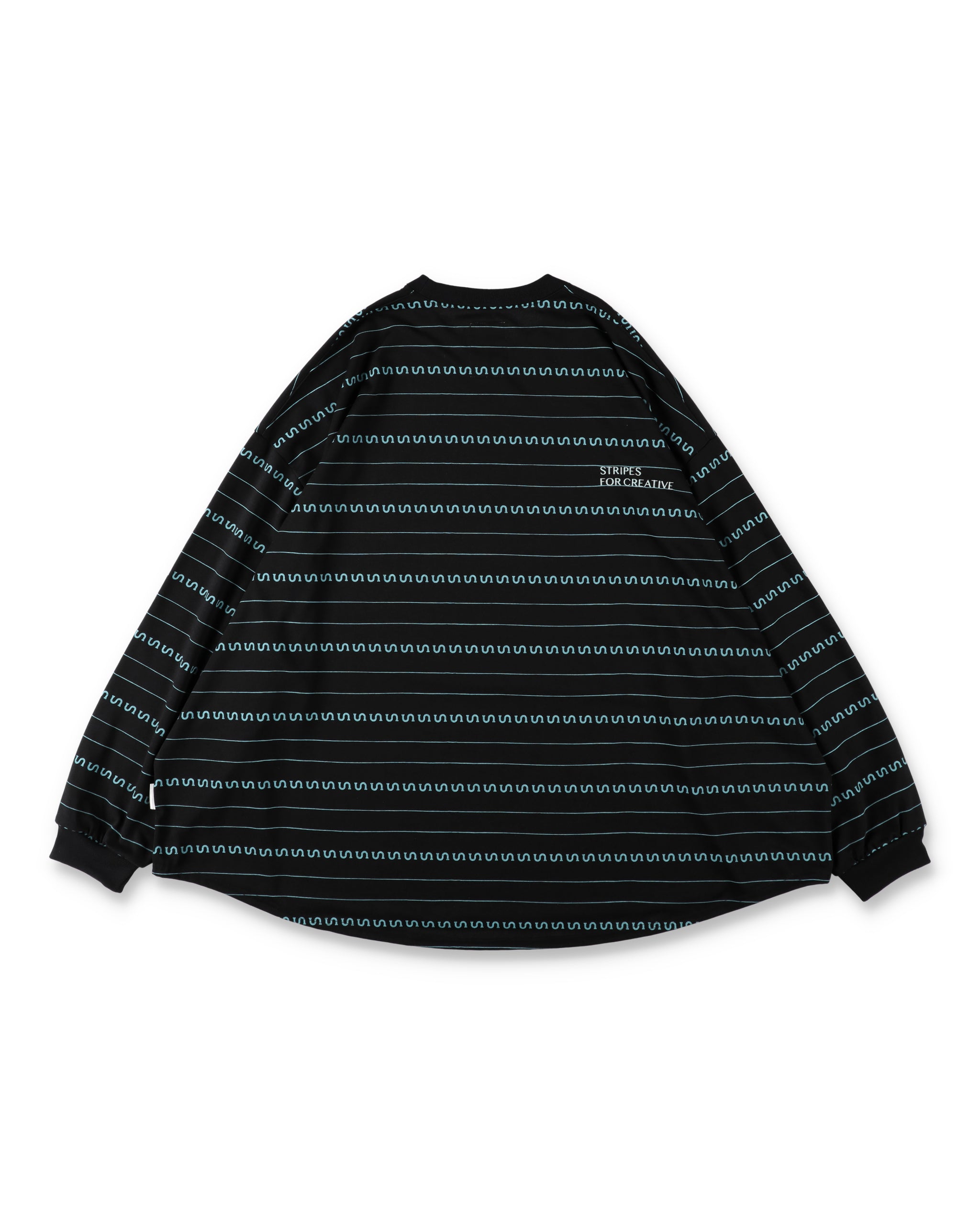 SEE SEE x S.F.C Super Big LS S Border Tech Tee 【Black / T Blue】