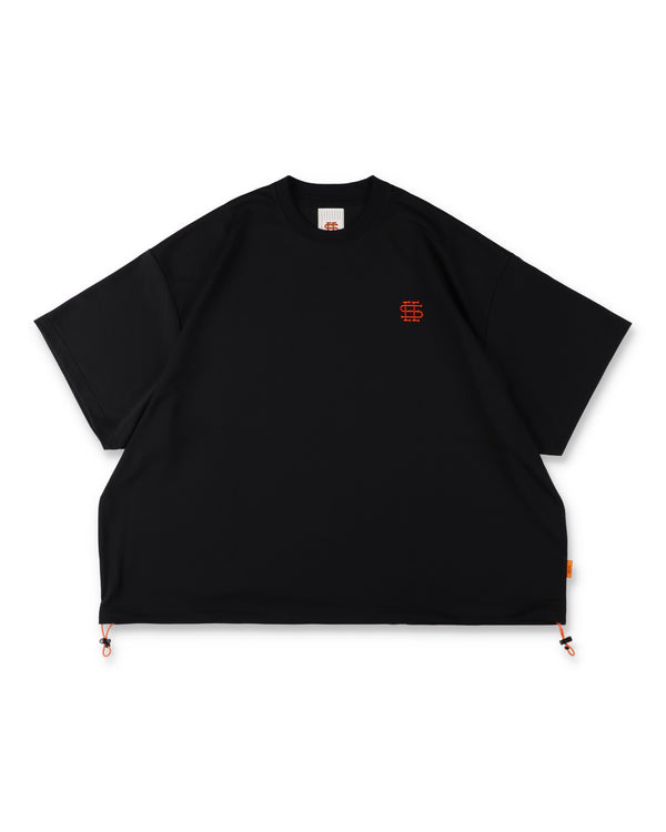 SEE SEE x S.F.C Super Big SS Tech Tee W Drawstrings 【Black / Orange】