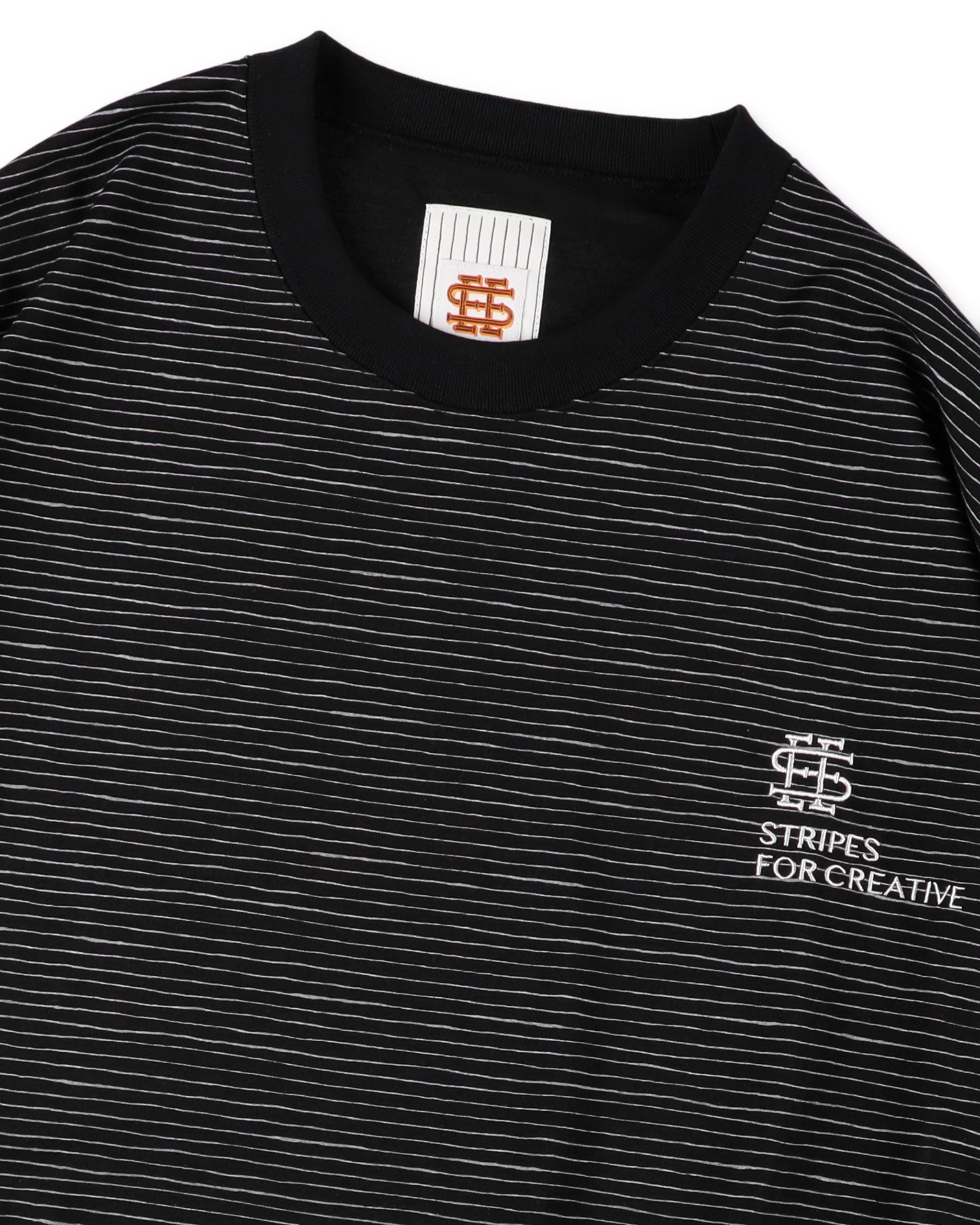 SEE SEE x S.F.C Super Big LS Border Tech Tee W Drawstrings 【Black